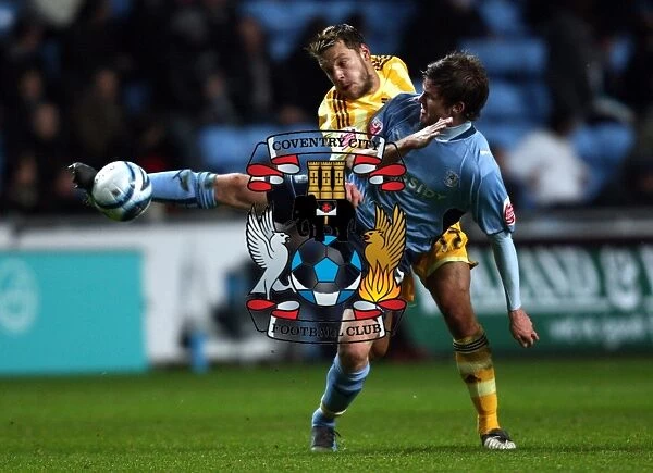 A Championship Battle: Aron Gunnarsson vs Alan Smith - Coventry City vs Newcastle United (09-12-2009)