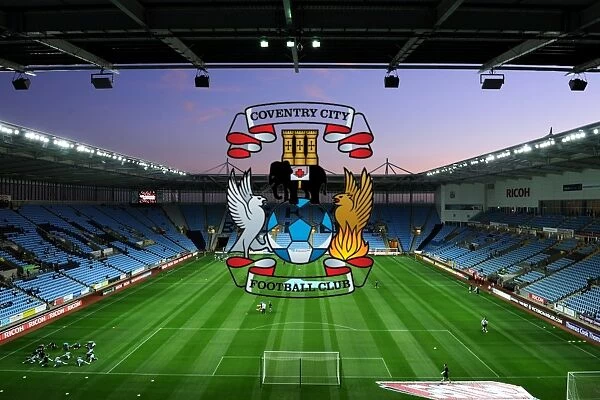 Championship Showdown: Coventry City vs. Blackpool at Ricoh Arena - Sunset Over the Stadium (September 27, 2011)