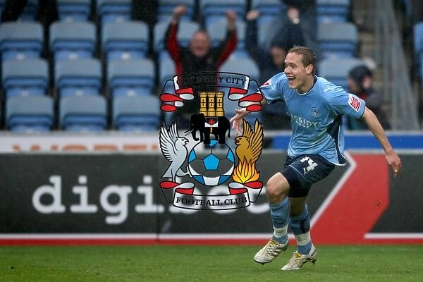 Championship Showdown: Coventry City vs Derby County at Ricoh Arena (03-04-2010) - Chris Hussey in Action