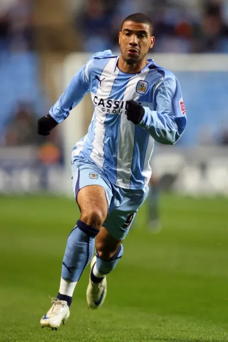 Framed Print : Championship Showdown: Leon Best's Epic Performance at Coventry City vs Burnley (21-10-2008) Framed Print : Championship Showdown: Leon Best's Epic Performance at Coventry City vs Burnley (21-10-2008)