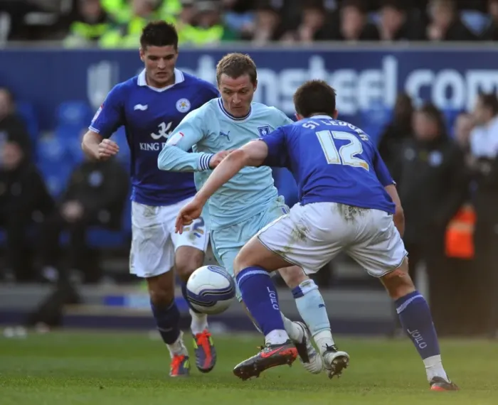 Framed Print : Championship Showdown: Marshall and St. Ledger vs. McSheffrey - Leicester City vs. Coventry City Framed Print : Championship Showdown: Marshall and St. Ledger vs. McSheffrey - Leicester City vs. Coventry City