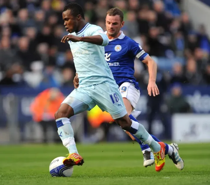 Framed Print : Championship Showdown: Richie Wellens vs Alex Nimely at The King Power Stadium (March 3, 2012) Framed Print : Championship Showdown: Richie Wellens vs Alex Nimely at The King Power Stadium (March 3, 2012)