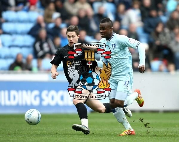 Charging Forward: Alex Nimely of Coventry City Against Peterborough United in Npower Championship (07-04-2012, Ricoh Arena)