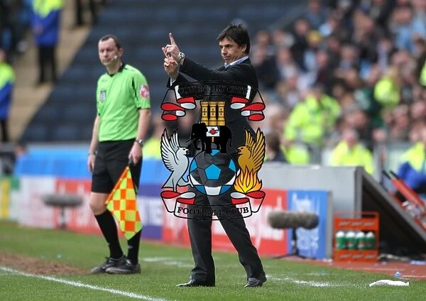 Chris Coleman Gives Instructions: Coventry City vs. Chelsea, FA Cup Sixth Round, Ricoh Arena (07-03-2009)