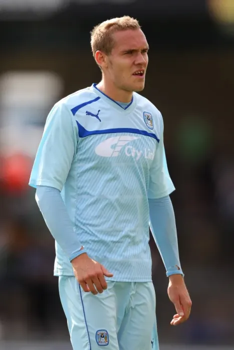 Framed Print : Chris Hussey in Action: Coventry City vs. Bristol Rovers Pre-Season Clash Framed Print : Chris Hussey in Action: Coventry City vs. Bristol Rovers Pre-Season Clash
