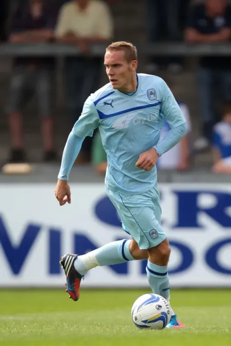 Framed Print : Chris Hussey in Action: Coventry City vs. Bristol Rovers Pre-Season Friendly Framed Print : Chris Hussey in Action: Coventry City vs. Bristol Rovers Pre-Season Friendly