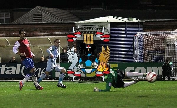 Chris Hussey Scores Coventry City's Fourth Goal in Johnstone's Paint Trophy Match
