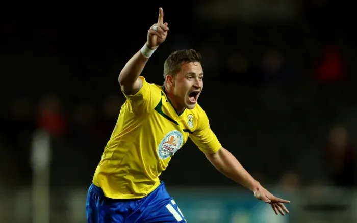 Framed Print : Chris Maguire's Double: Coventry City Secures Sky Bet League One Victory Over Milton Keynes Dons Framed Print : Chris Maguire's Double: Coventry City Secures Sky Bet League One Victory Over Milton Keynes Dons