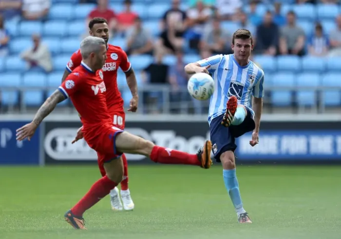 Framed Print : Chris Stokes in Action: Coventry City vs. Wigan Athletic, Sky Bet League One, Ricoh Arena Framed Print : Chris Stokes in Action: Coventry City vs. Wigan Athletic, Sky Bet League One, Ricoh Arena