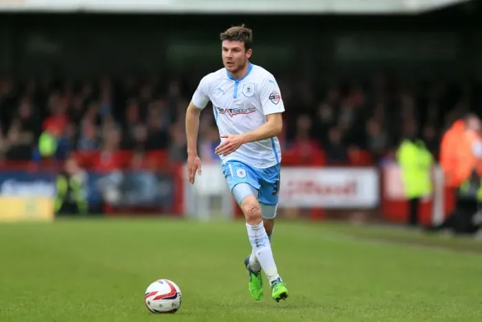 Framed Print : Chris Stokes in Action: Coventry City vs Crawley Town, Sky Bet League One Framed Print : Chris Stokes in Action: Coventry City vs Crawley Town, Sky Bet League One