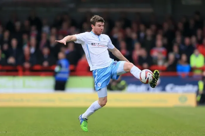 Framed Print : Chris Stokes in Action: Coventry City vs Crawley Town at Broadfield Stadium (Sky Bet League One) Framed Print : Chris Stokes in Action: Coventry City vs Crawley Town at Broadfield Stadium (Sky Bet League One)