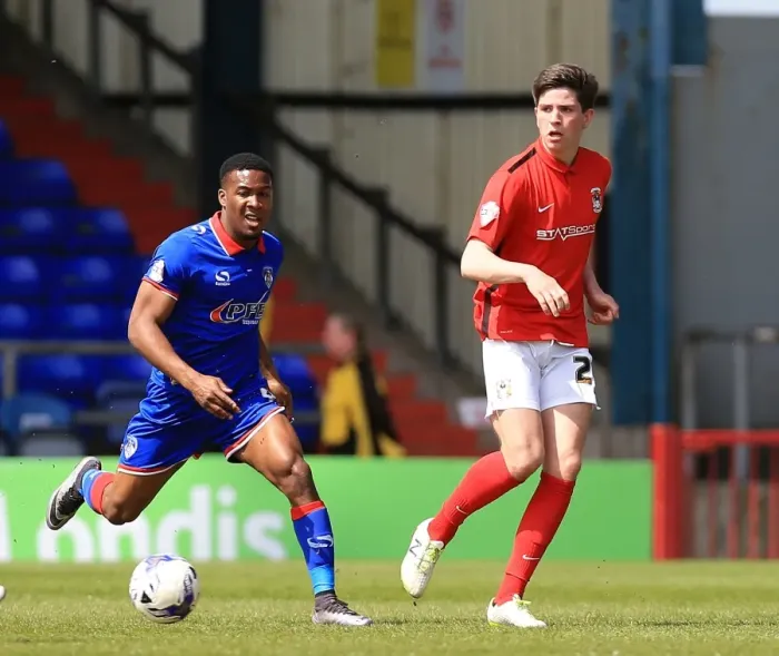 Framed Print : Cian Harries Makes Debut: Coventry City's First Team Intro vs Oldham Athletic in Sky Bet League One Framed Print : Cian Harries Makes Debut: Coventry City's First Team Intro vs Oldham Athletic in Sky Bet League One