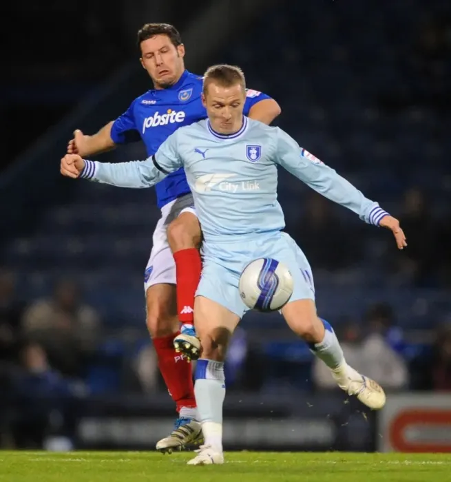 Framed Print : Clash at Fratton Park: McSheffrey vs. Norris - Coventry City's Championship Showdown with Portsmouth (December 3, 2011) Framed Print : Clash at Fratton Park: McSheffrey vs. Norris - Coventry City's Championship Showdown with Portsmouth (December 3, 2011)