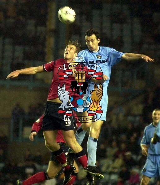Clash at Highfield Road: Gary Breen and Rob Hulse's Aerial Battle (Nationwide Division One, 2001)