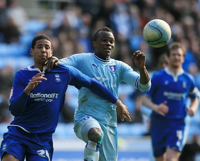 Framed Print : Clash at Ricoh Arena: Alex Nimely vs. Curtis Davis - Coventry City vs. Birmingham City (Npower Championship, 10-03-2012) Framed Print : Clash at Ricoh Arena: Alex Nimely vs. Curtis Davis - Coventry City vs. Birmingham City (Npower Championship, 10-03-2012)