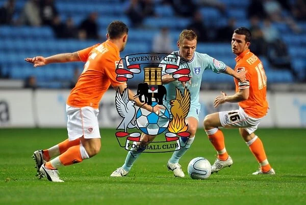 Clash at Ricoh Arena: Coventry City vs. Blackpool - Gary McSheffrey Faces Off Against Barry Ferguson and Neal Eardley