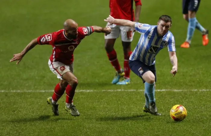Framed Print : Clash at Ricoh Arena: John Fleck vs. Adam Chambers - Sky Bet League One Rivalry Framed Print : Clash at Ricoh Arena: John Fleck vs. Adam Chambers - Sky Bet League One Rivalry