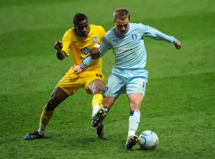 Framed Print : Clash at Ricoh Arena: Wilfried Zaha vs. Gary McSheffrey - Npower Championship Showdown Framed Print : Clash at Ricoh Arena: Wilfried Zaha vs. Gary McSheffrey - Npower Championship Showdown