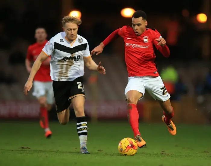 Framed Print : Clash of the Stars: Ajay Leitch-Smith vs. Jacob Murphy - Coventry City vs. Port Vale, Sky Bet League One Framed Print : Clash of the Stars: Ajay Leitch-Smith vs. Jacob Murphy - Coventry City vs. Port Vale, Sky Bet League One