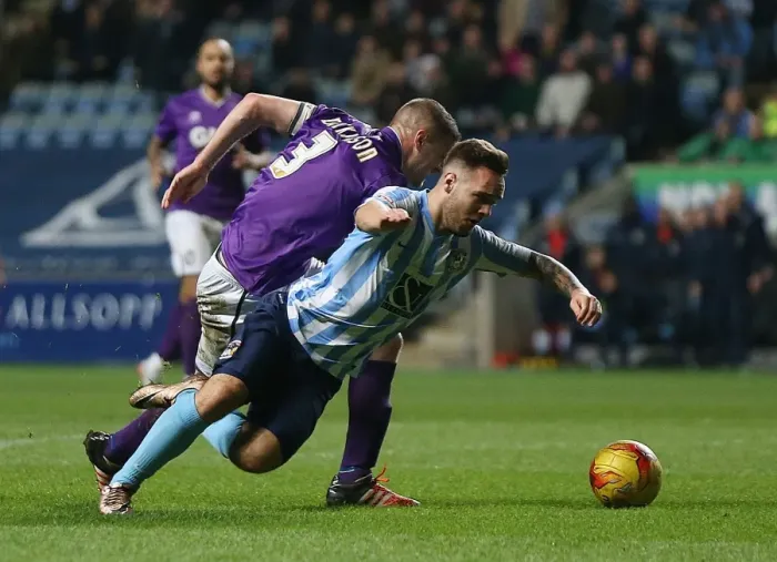 Framed Print : Clash of the Titans: Armstrong vs Dickinson at Ricoh Arena - Coventry City vs Port Vale, Sky Bet League One Framed Print : Clash of the Titans: Armstrong vs Dickinson at Ricoh Arena - Coventry City vs Port Vale, Sky Bet League One