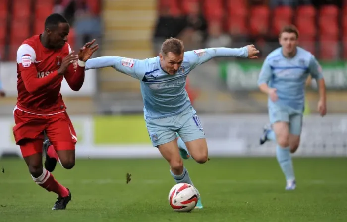 Framed Print : Clash of the Wings: McSheffrey vs. Odubajo - Intense Rivalry in Npower League One: Coventry City vs. Leyton Orient (27-10-2012) - Gary McSheffrey (Coventry City) vs. Moses Odubajo (Leyton Orient) Framed Print : Clash of the Wings: McSheffrey vs. Odubajo - Intense Rivalry in Npower League One: Coventry City vs. Leyton Orient (27-10-2012) - Gary McSheffrey (Coventry City) vs. Moses Odubajo (Leyton Orient)