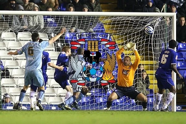 Clinton Morrison Scores First Goal for Coventry City Against Birmingham in Championship Match at St. Andrews Stadium (03-11-2008)