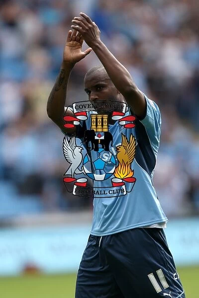 Clinton Morrison's Victory Applause: Coventry City's Championship Triumph over Ipswich Town (09-08-2009)