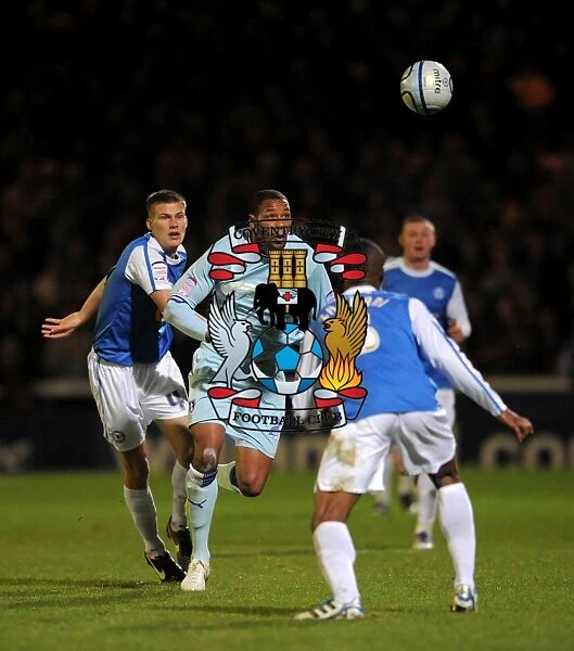 Clive Platt Charges Forward: Coventry City vs. Peterborough United in Npower Championship Action