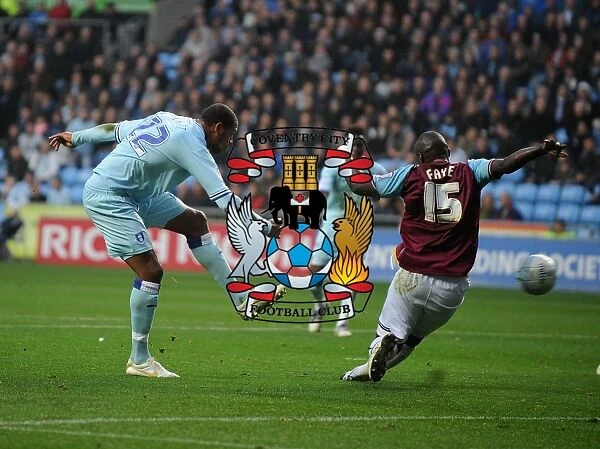 Clive Platt Scores First Goal for Coventry City vs. West Ham United in Npower Championship (19-11-2011, Ricoh Arena)
