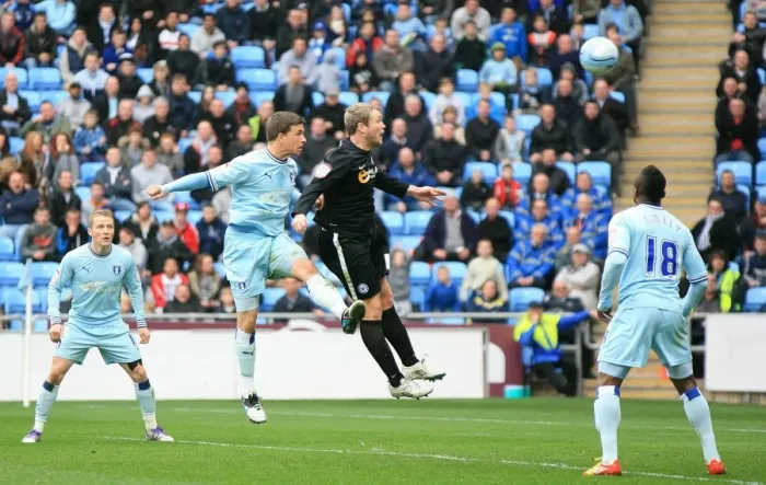 Framed Print : Cody McDonald Scores First Goal for Coventry City vs. Peterborough United at Ricoh Arena (Npower Championship, 07-04-2012) Framed Print : Cody McDonald Scores First Goal for Coventry City vs. Peterborough United at Ricoh Arena (Npower Championship, 07-04-2012)