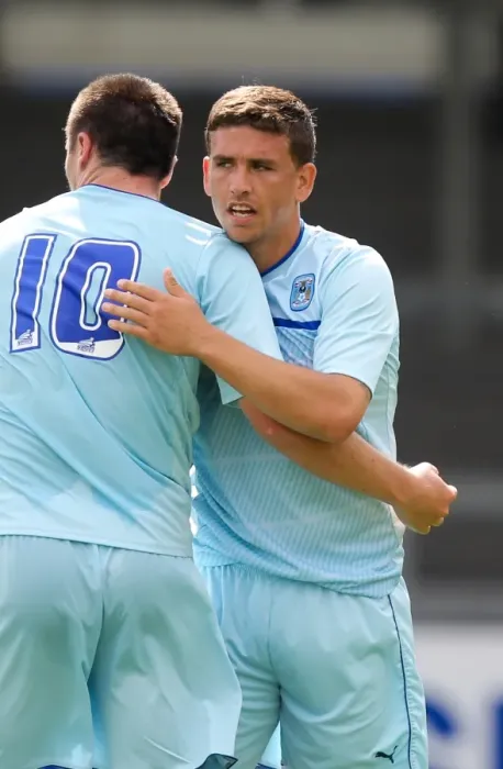 Framed Print : Cody McDonald Scores the Winning Goal: Coventry City's Pre-Season Triumph over Bristol Rovers at Memorial Ground Framed Print : Cody McDonald Scores the Winning Goal: Coventry City's Pre-Season Triumph over Bristol Rovers at Memorial Ground