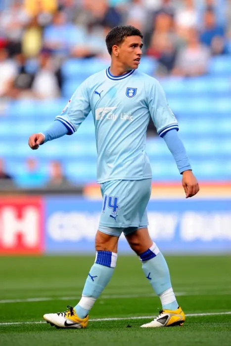 Framed Print : Cody McDonald Scores the Winning Goal for Coventry City against Derby County in Npower Championship (September 10, 2011) - Ricoh Arena