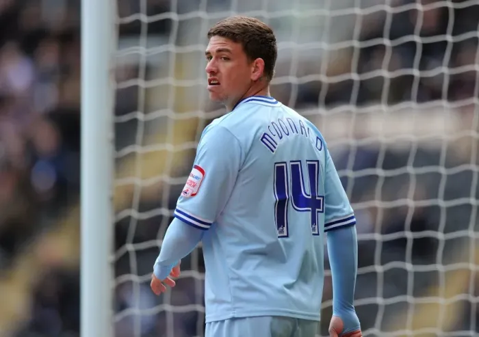 Framed Print : Cody McDonald's Thriller: Coventry City Stuns Hull City with Last-Minute Goal in Npower Championship (31-03-2012) Framed Print : Cody McDonald's Thriller: Coventry City Stuns Hull City with Last-Minute Goal in Npower Championship (31-03-2012)
