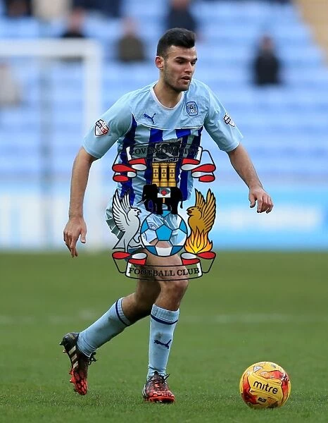 Conor Thomas in Action: Coventry City vs Chesterfield, Sky Bet League One at Ricoh Arena