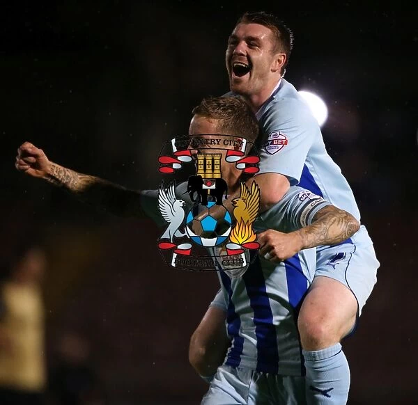 Coventry City: Carl Baker and John Fleck Celebrate First Goal Against Leyton Orient (Sky Bet League One, 2013)