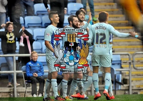 Coventry City Celebrates Second Goal against Peterborough United (Sky Bet League One)