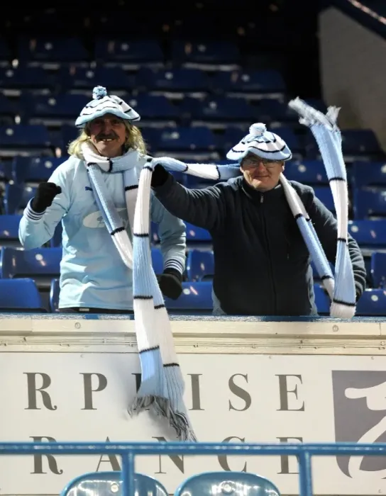 Framed Print : Coventry City Fans at Elland Road: A Sea of Passion during the Npower Championship Match against Leeds United