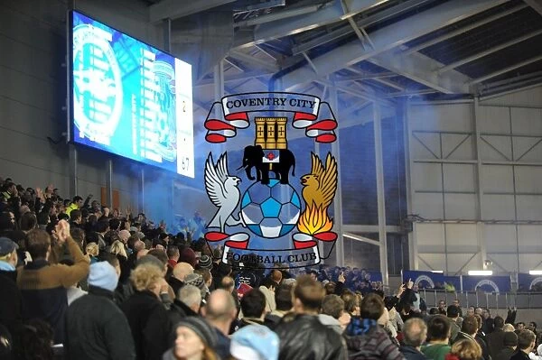 Coventry City Fans Ignite AMEX Stadium with Blue Flare