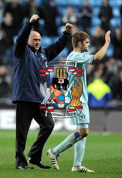 Coventry City FC: Andy Thorn and Martin Cranie's Championship Victory Celebration over Leeds United (February 14, 2012)