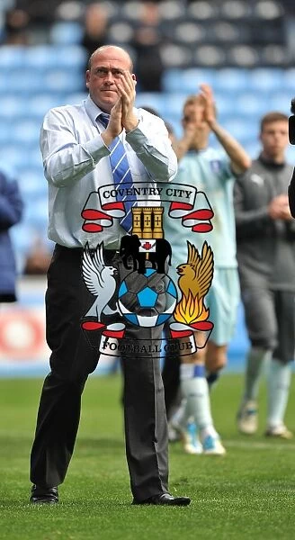 Coventry City FC: Andy Thorn and Players Celebrate Championship Victory over Doncaster Rovers at Ricoh Arena