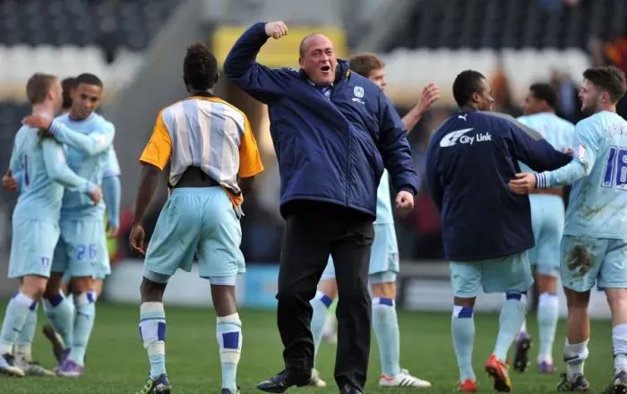 Framed Print : Coventry City FC: Andy Thorn's Triumph - Championship Victory at Hull City (31-03-2012)