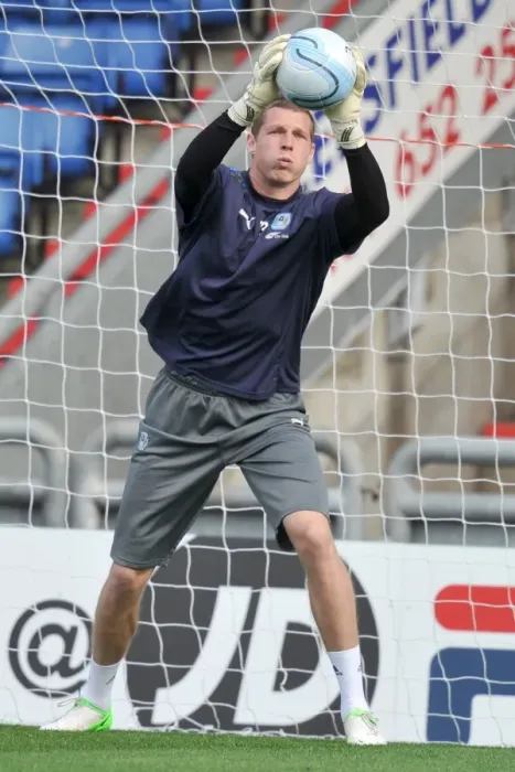 Framed Print : Coventry City FC: Chris Dunn Prepares for Oldham Athletic Showdown at Boundary Park