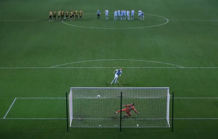 Framed Print : Coventry City FC: Chris Hussey Scores the Winning Penalty to Claim Johnstones Paint Trophy against Burton Albion Framed Print : Coventry City FC: Chris Hussey Scores the Winning Penalty to Claim Johnstones Paint Trophy against Burton Albion
