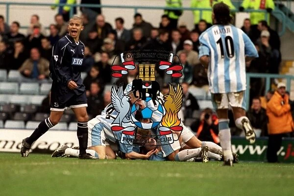 Coventry City FC: John Hartson's Euphoric Goal Celebration vs. Derby County Amid Deon Burton's Disappointment (31-03-2001)