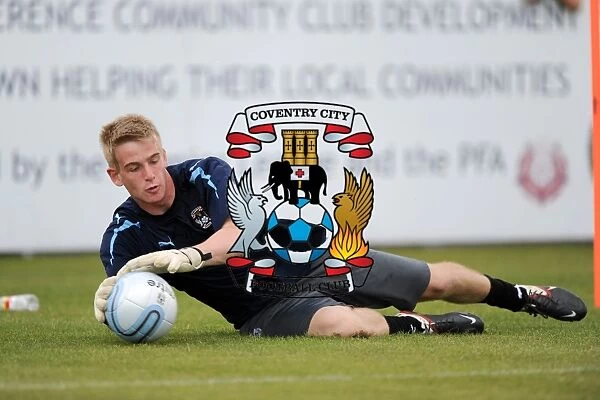 Coventry City FC: Lee Burge in Pre-Season Action at Nuneaton Town's Liberty Way Stadium