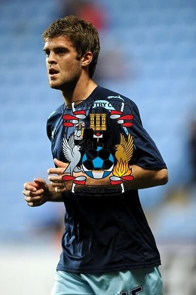 Coventry City FC: Martin Cranie in Pre-Match Warm-Up at Ricoh Arena vs Blackpool (Npower Championship, 27-09-2011)