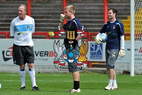 Coventry City FC: Ogrizovic Coaches Burge and Murphy at Accrington Stanley's Crown Ground