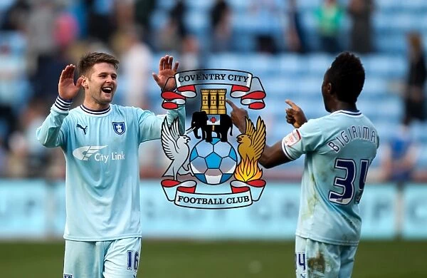 Coventry City FC: Oliver Norwood and Gael Bigirimana's Championship-Winning Celebration vs. Portsmouth (2012)