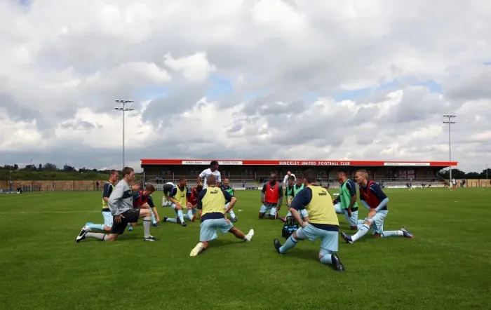Framed Print : Coventry City FC: Pre-Season Warm-Up at De Montfort Park