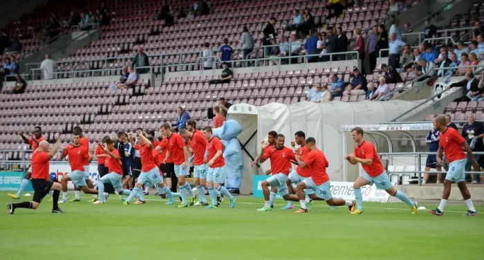 Framed Print : Coventry City FC: Training at Sixfields Stadium for Sky Bet League One Match against Bristol City (August 11, 2013) Framed Print : Coventry City FC: Training at Sixfields Stadium for Sky Bet League One Match against Bristol City (August 11, 2013)